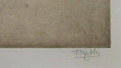 Johnny Friedlaender (German, 19121992) Original Etching Ed95 Signed Framed
