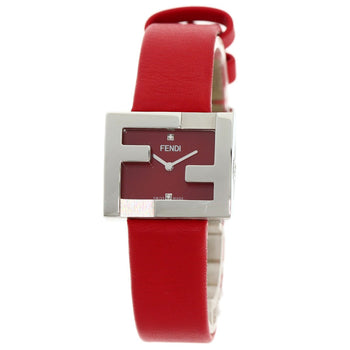Leather FENDI Mania Watches F100101901 Stainless Steel/