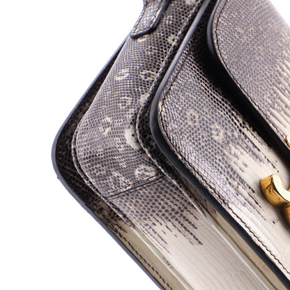 Celine Triomphe Shoulder Bag Lizard Teen