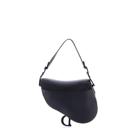 Christian Dior Ultra Matte Saddle Handbag Leather Medium
