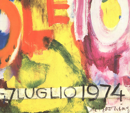 Willem De Kooning Spoleto-14 Giugno " Poster Abstract Expressi