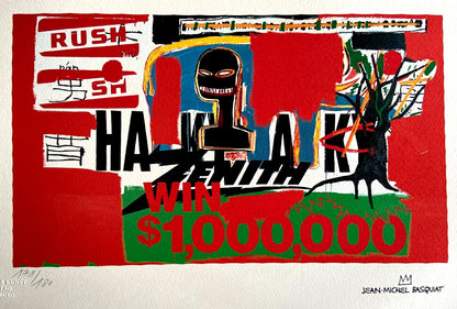 Jean-Michel Basquiat Lithograph Coa Signed Numbered. Joan Mir