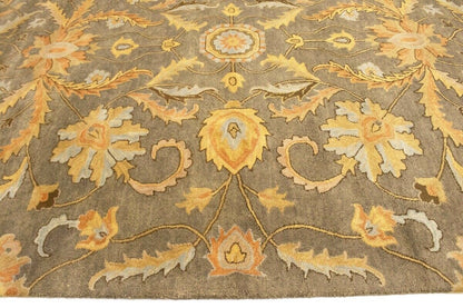 Hand-Tufted Oriental Rug Plush Modern Floral