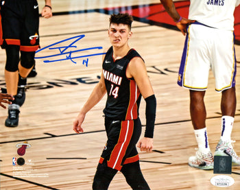 Tyler Herro Autographed Snarl 8X10 Photo (Jsa)