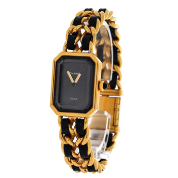 20 Chanel Premiere Rock Quartz Watch Plated Metal and Leather