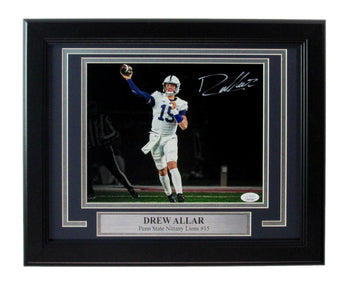Drew Allar Signed/Autogrphed 8X10 Photo Penn State Framed Jsa 183347