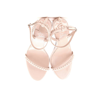 Christian Louboutin Women'S So Me Wedge Sandals Spiked Patent 85