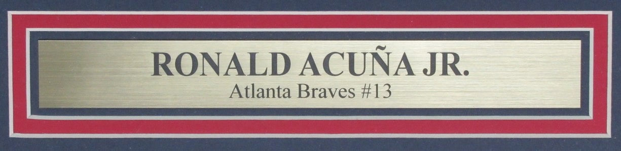 Ronald Acuna Jr. Signed/Autographed 16X20 Photo Braves Framed Beckett 200799