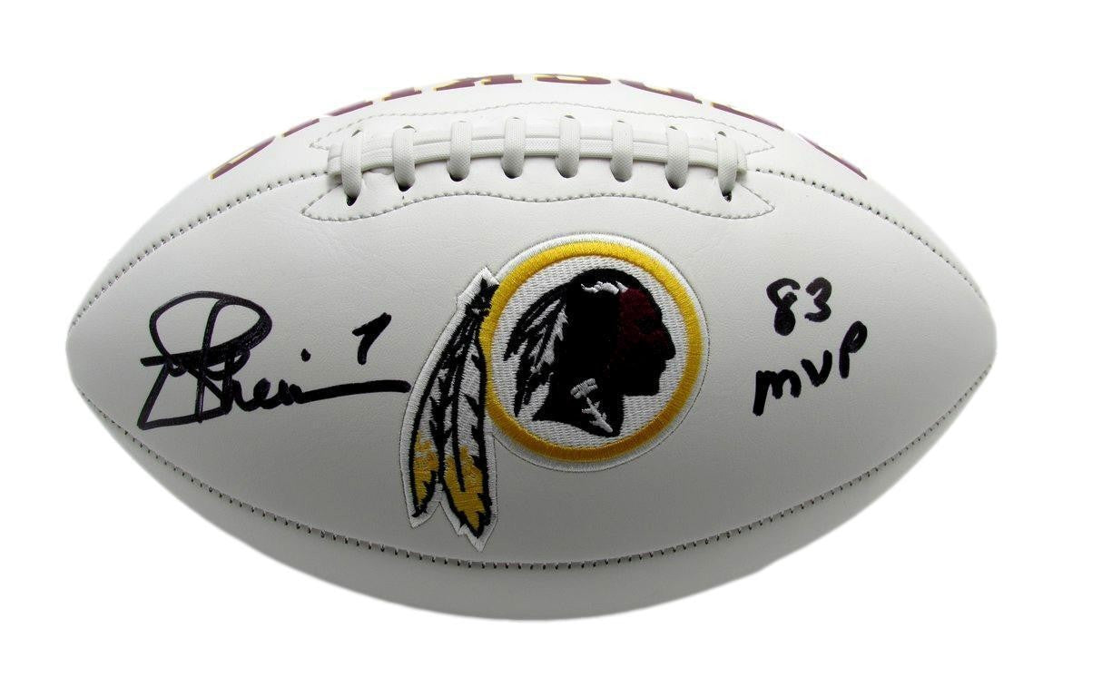 Joe Theismann Autographed/ Inscribed Redskins Logo Football Beckett 177270