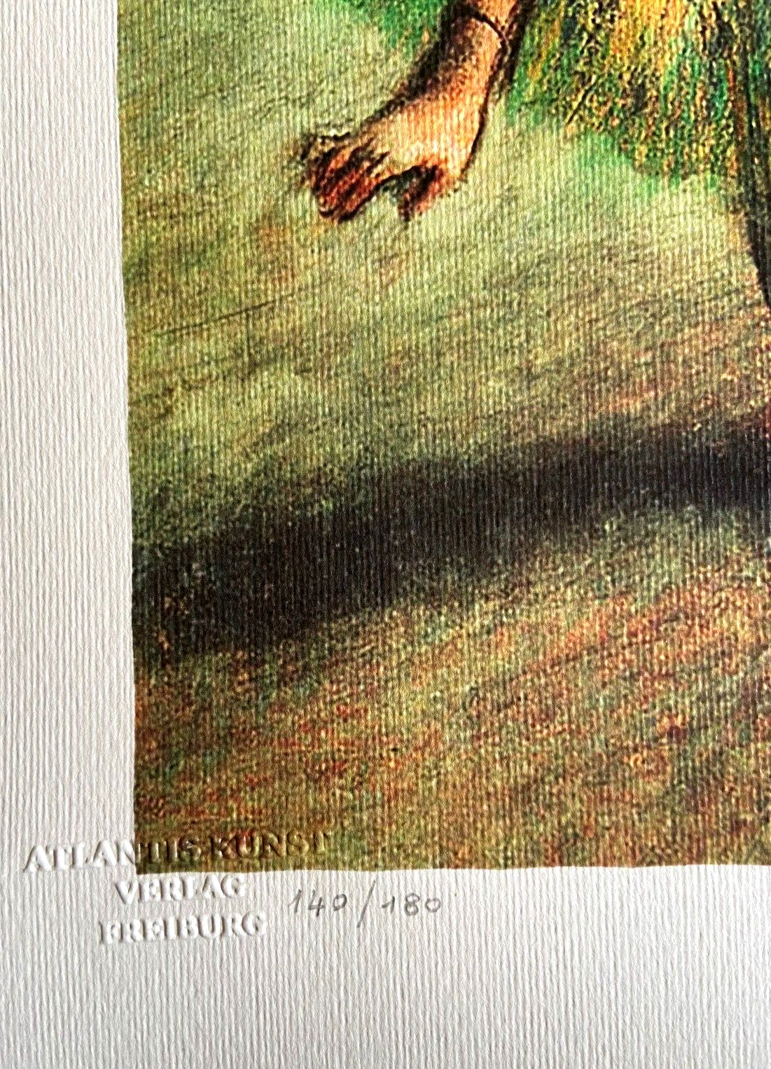Edgar Degas Lithograph Coa Signed Op Numbered By Hand Crayon 180 Ex