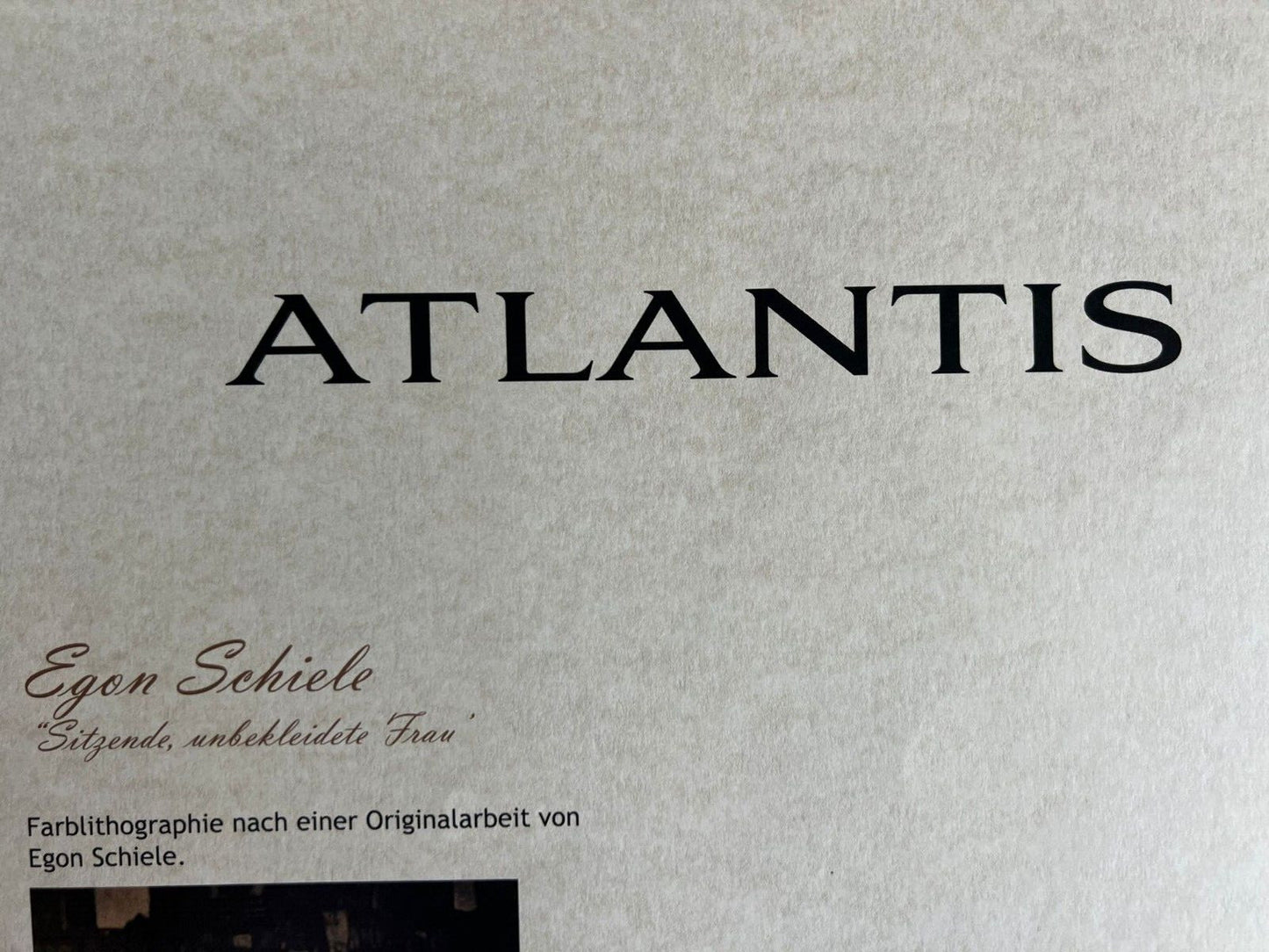 Egon Schiele Lithograph From An Painting