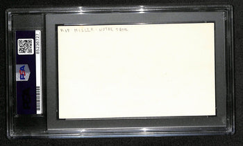 Rip Miller Cfb Hof Signed/Auto 3X5 Index Card Notre Dame Psa/Dna 189016