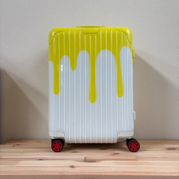 Carry-On RIMOWA x CHAOS Essential Cabin 36L White Yellow 4-Wheel Suitcase