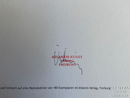 Josef Albers Lithograph Coa Numbered Signed Stamp (Paul Klee)