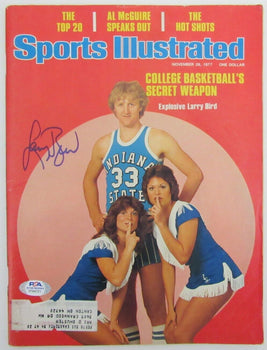 Larry Bird Autographed 1977 Sports Illustrated