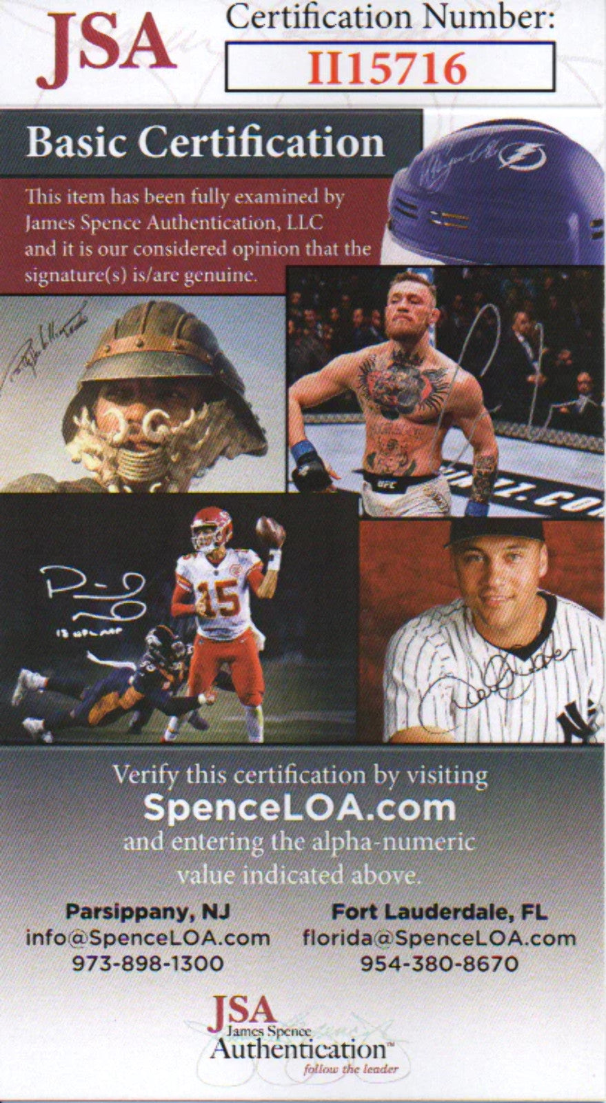 Daniel Litwhiler Autographed Hand Filled Out Survey Page (Jsa)
