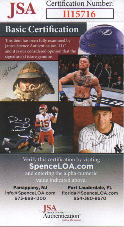 Daniel Litwhiler Autographed Hand Filled Out Survey Page (Jsa)