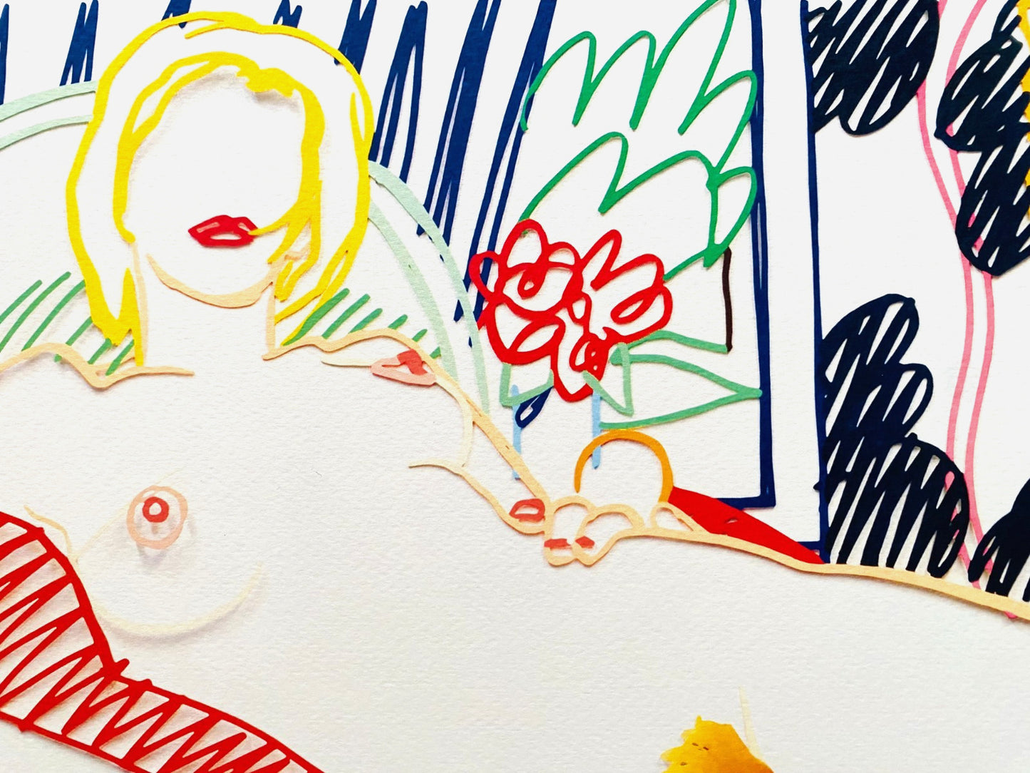 Tom Wesselmann Lithograph Handmade Coa Signed Op Numbered By Hand Ii