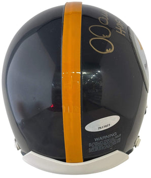 Dermontti Dawson Autographed Steelers Mini Helmet (Tristar)