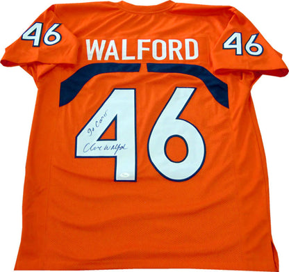 Clive Walford Go Canes Autographed University Of Miami Hurricanes Jersey (Jsa)