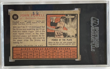 Boog Powell Autographed 1962 Topps Rookie Card