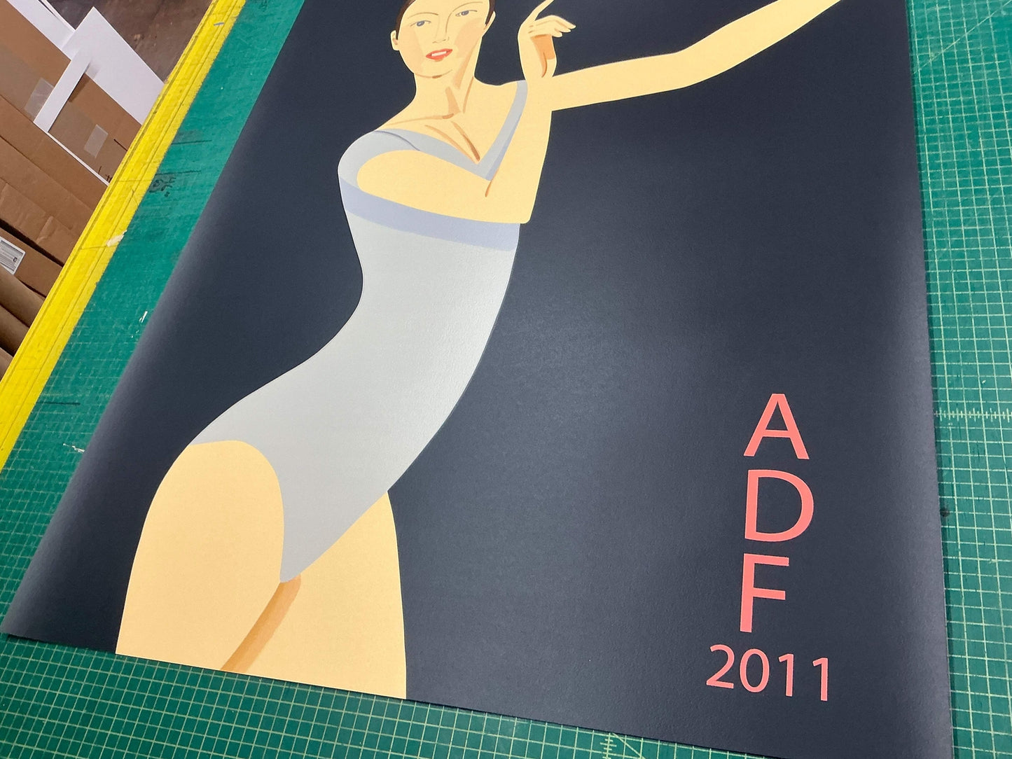 Alex Katz Sarah-American Dance Festival " Serigraph Pop Art Blue