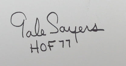 Gale Sayers Hof Autographed/Inscribed 24X36 Canvas Original Painting  Bears Jsa