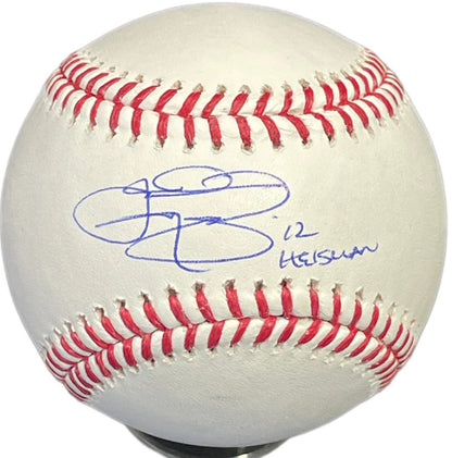 Johnny Manziel "12 Heisman" Autographed Baseball (Psa)