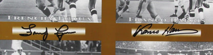 "The Immaculate Reception" 4 X Signed Franco Harris Photo Steelers Framed Jsa