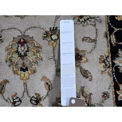 2'7"X9'10" Rajasthan Half Wool And Half Silk Thick And Plush Runner Rug