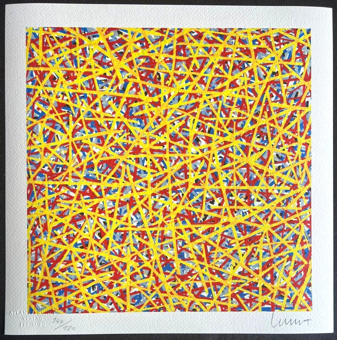 Sol Lewitt Lithograph Coa Signed By Hand Numbered Stamp