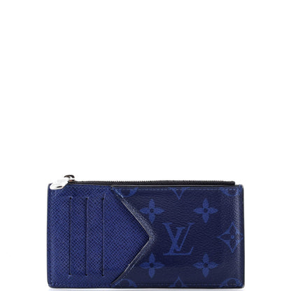 Louis Vuitton Coin Card Holder Monogram Taigarama