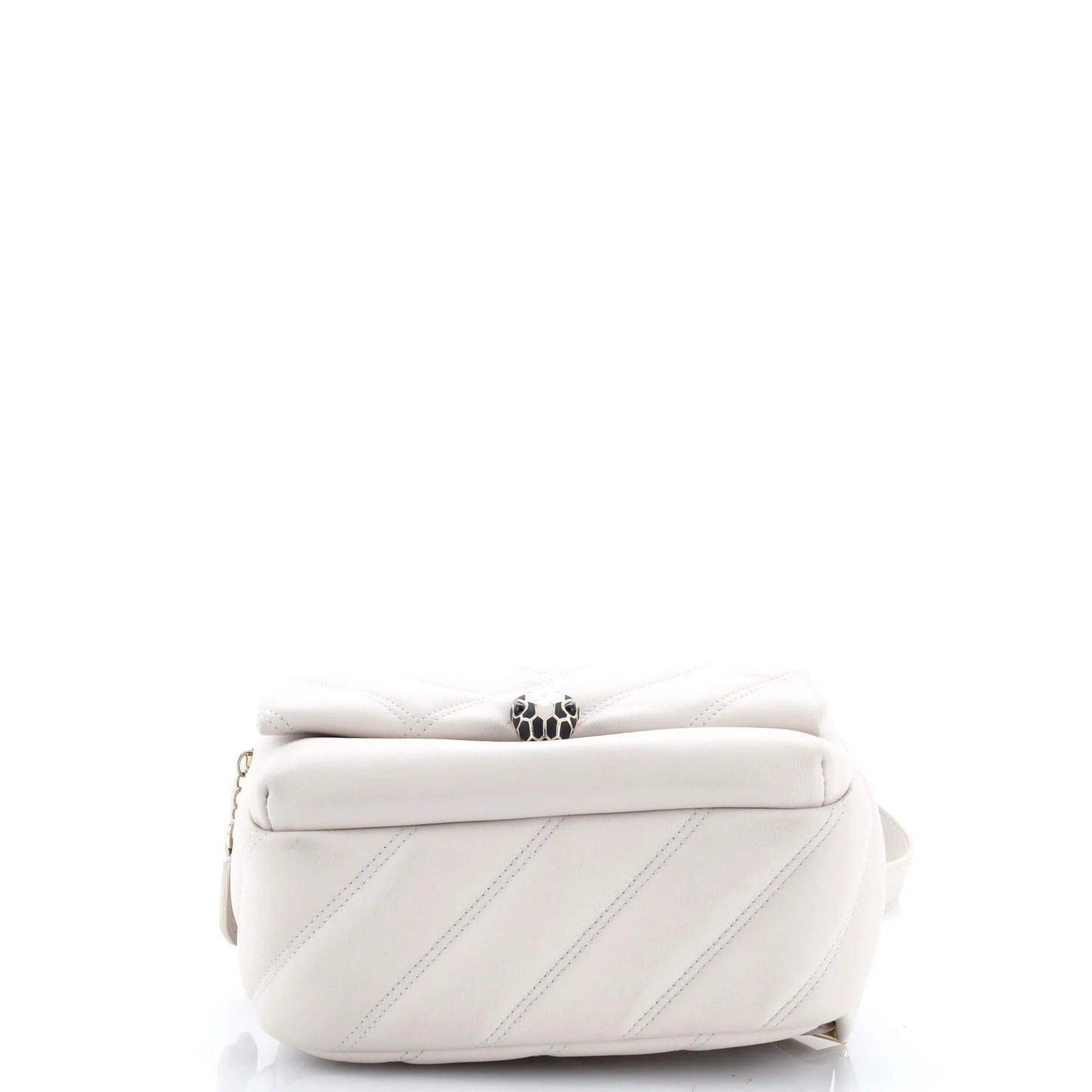 Bvlgari Serpenti Cabochon Backpack Diagonal Quilted Leather Small