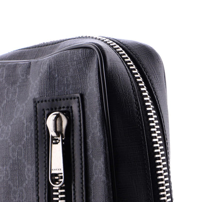 Gucci Soft Zip Sling Bag Gg Coated Canvas Small