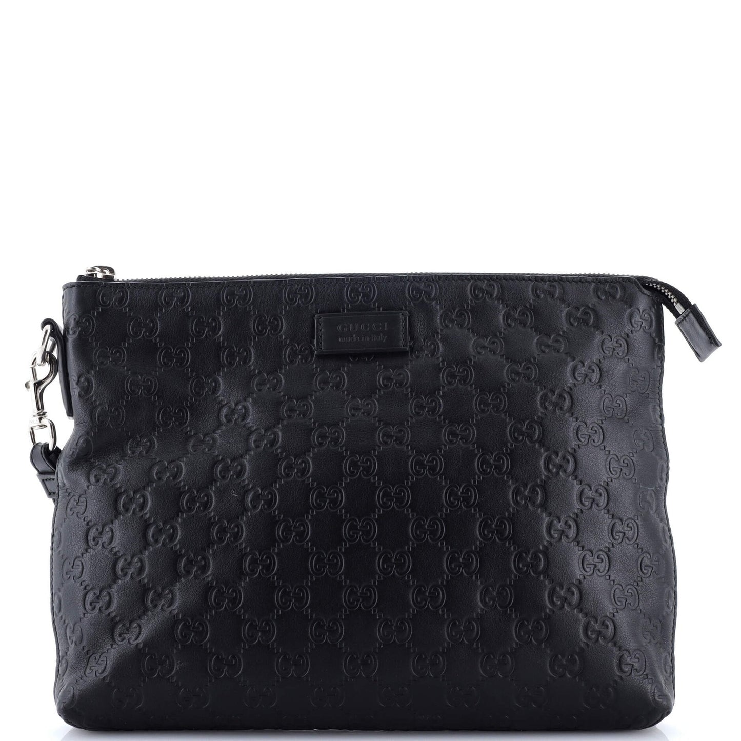 Gucci Signature Soft Wristlet Guccissima Leather