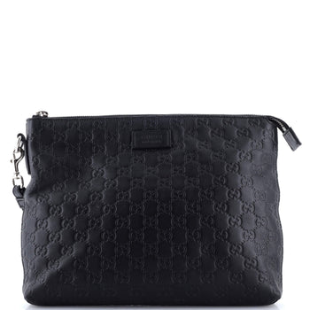 Gucci Signature Soft Wristlet Guccissima Leather