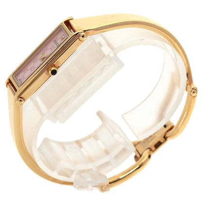 Gucci Square Face Bangle 1P Diamond Gg Watches 1500L Pgp/Pgp