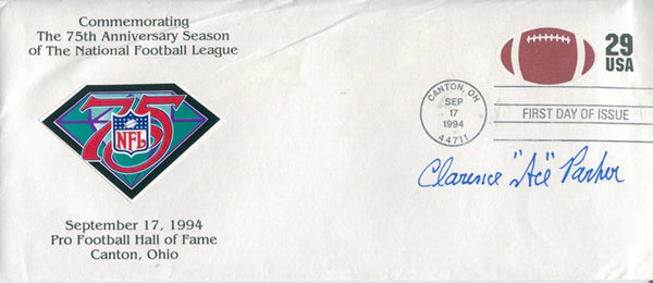 Clarence "Ace" Parker 1994 Autographed First Day