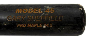 Gary Sheffield Unsigned Black Tuff Bat Game Used Baseball Bat Yankees 192242