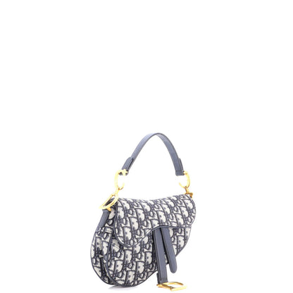 Christian Dior Saddle Handbag Oblique Canvas Mini