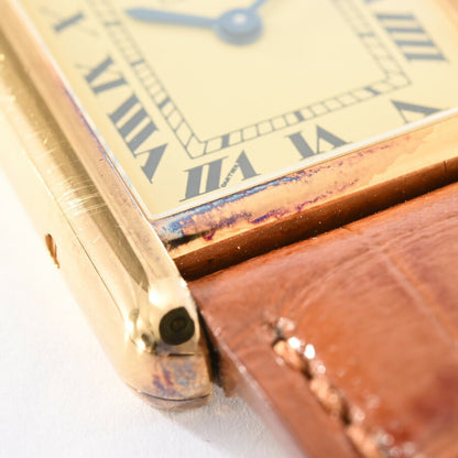 Cartier Mast Tank Sm W1003154 Ivory Ladies Used Watch #6109