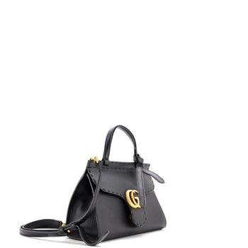 Gucci Gg Marmont Top Handle Bag Leather Mini