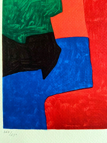 Serge Poliakoff Lithograph Moma Coa Signed Op Numbered In Pencil Rare