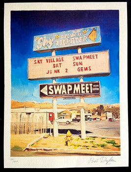 Bob Dylan Lithograph Coa Signed Op Numbered By Hand Art Museum &