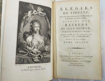 1795 Mirabeau Lgies De Tibulle & Baisers 2 Vols W/ 14 Engravings By Borel