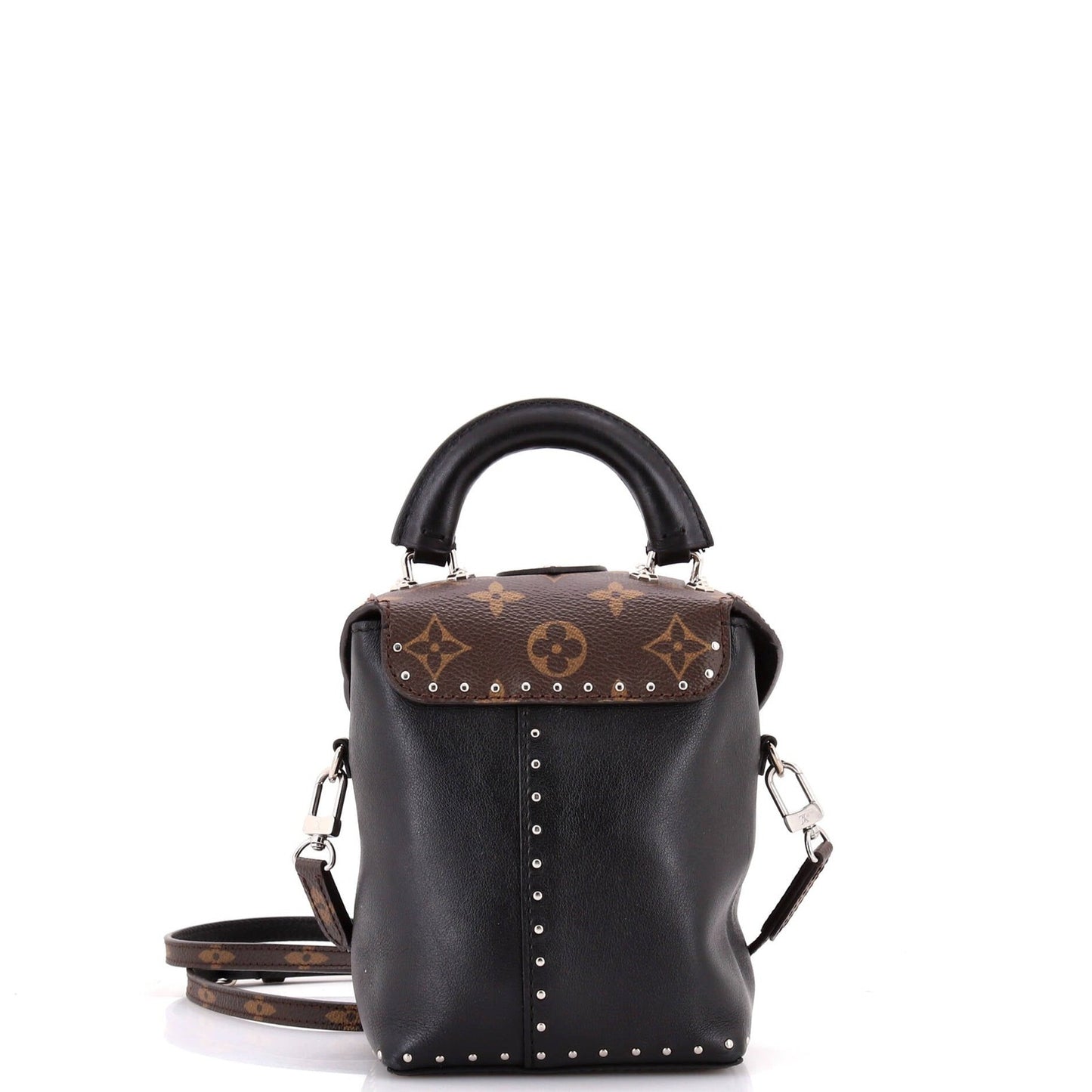 Louis Vuitton Camera Box Handbag Studded Monogram Canvas And Leather