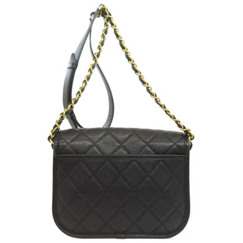 Calfskin CHANEL Matelasse GoldHardware Shoulder Bag Soft Grained