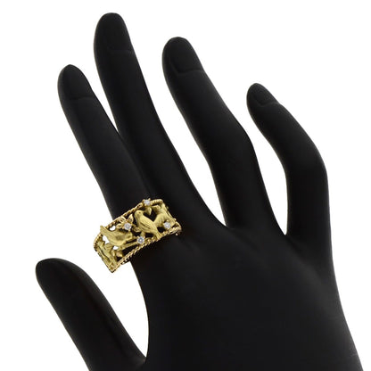 Tasaki Little Bird Diamond Ring K18 Yellow Gold