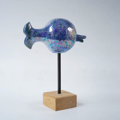 Ocean series fish object made vintage in Sweden by Lisa Larson