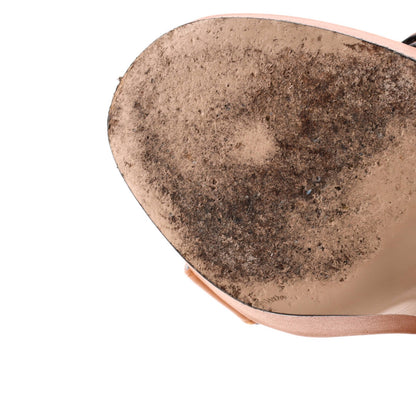 Gucci Women'S Gg Marmont Platform Heeled Sandals Leather